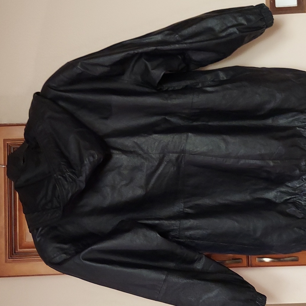 Leather Genuine Black  Jacket  GREE BELL - Picture 3 of 11